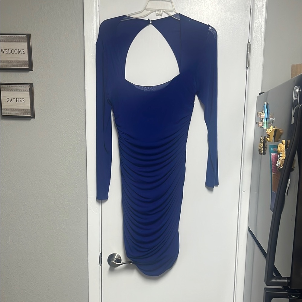 Blue homecoming dress; can be used for other cocktail occasions